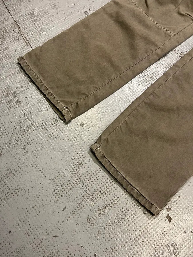 AW2003 Dolce & Gabbana Bondage Military Khaki Green Pants FKczfpU 7