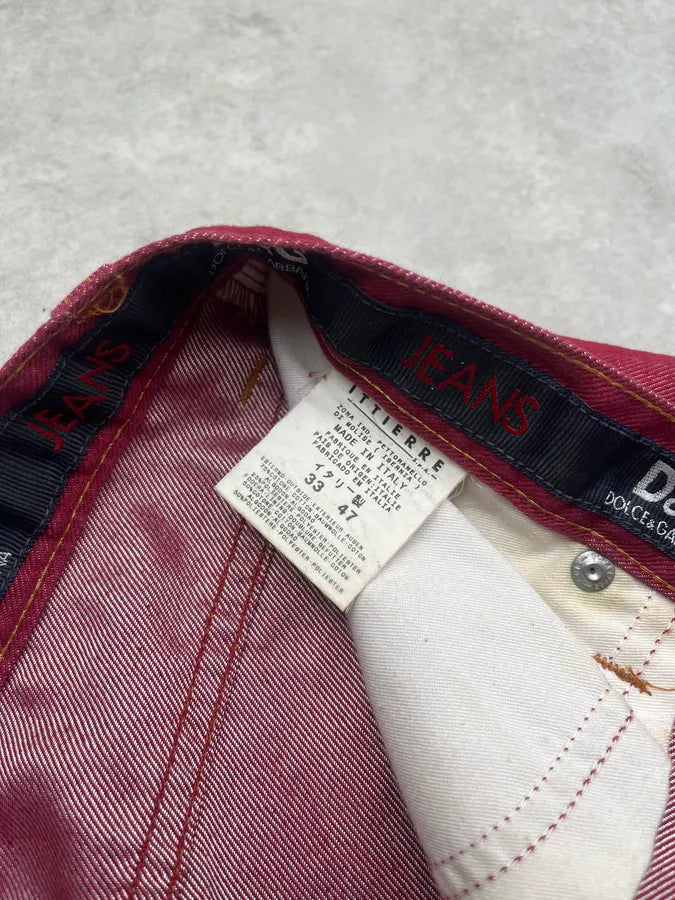 AW2003 Dolce & Gabbana Bordeaux Cozy Pants ikKBlsM 11