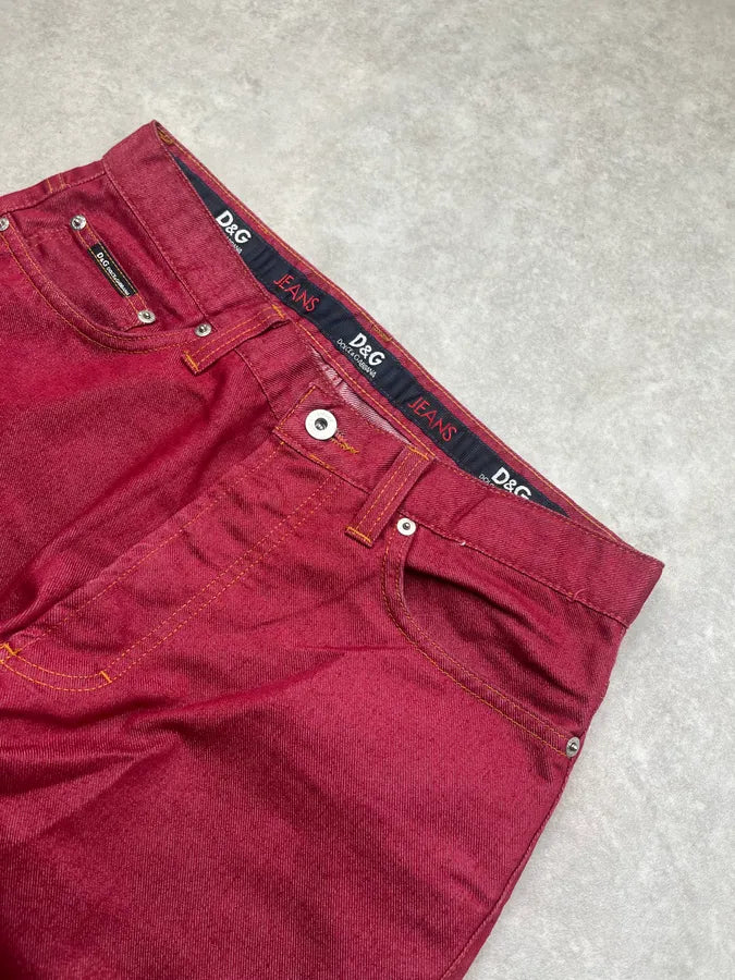 AW2003 Dolce & Gabbana Bordeaux Cozy Pants ikKBlsM 5
