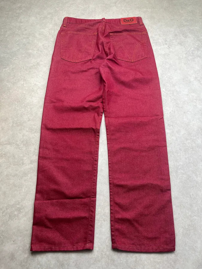 AW2003 Dolce & Gabbana Bordeaux Cozy Pants ikKBlsM 8