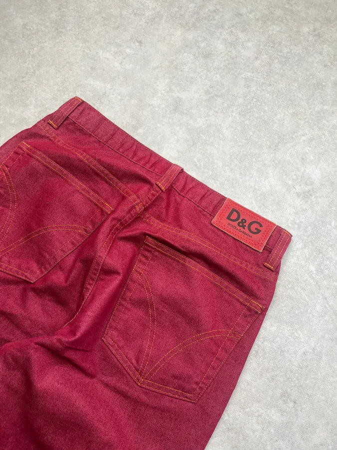 AW2003 Dolce & Gabbana Bordeaux Cozy Pants ikKBlsM 9