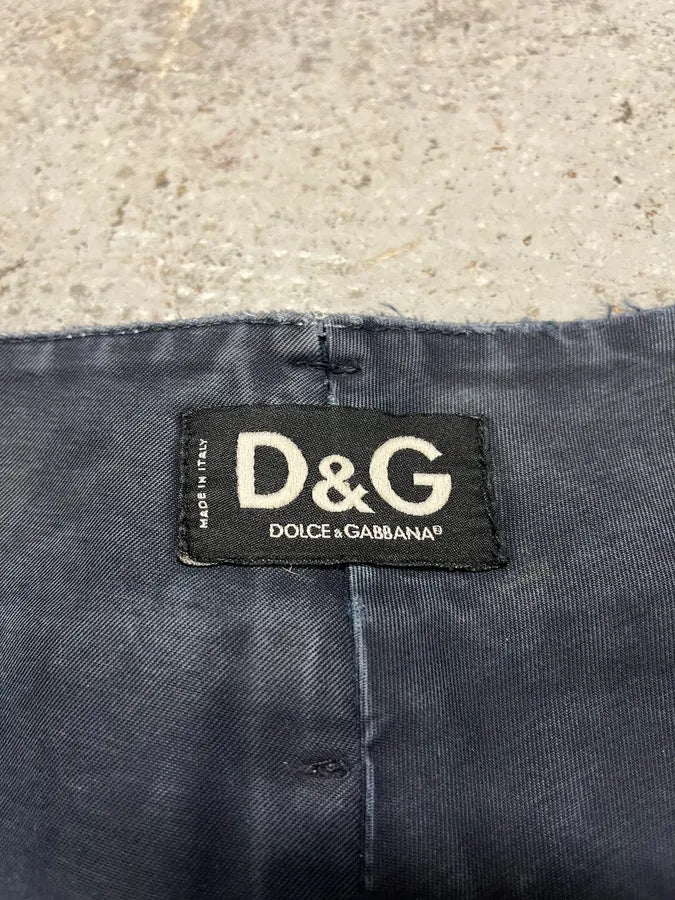 AW2003 Dolce & Gabbana Bronze Gradient Double Waist Cargo Pants mKjcZEN 11