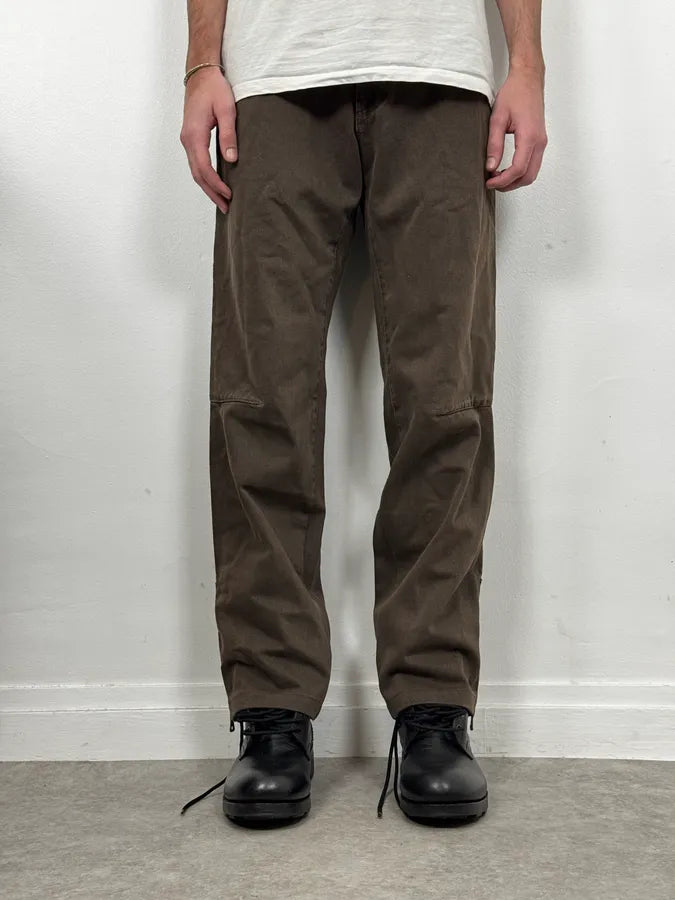 AW2003 Dolce & Gabbana Brown Detachable Waist Zip Pants NeOcbFz 1