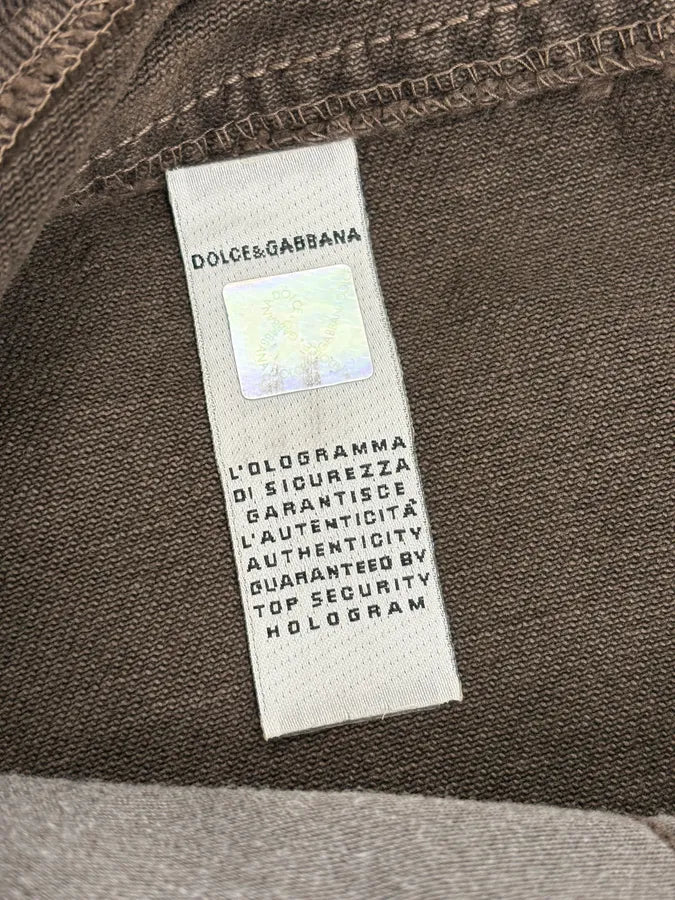 AW2003 Dolce & Gabbana Brown Detachable Waist Zip Pants NeOcbFz 10