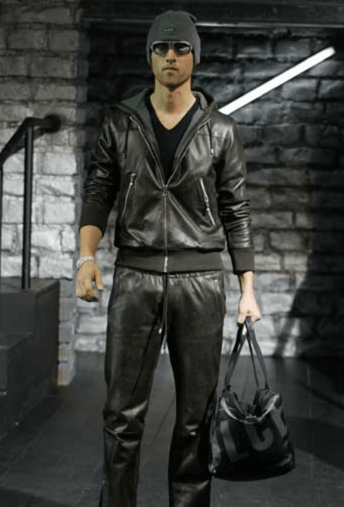 AW2003 Dolce & Gabbana Brown Front Zips Hooded Leather Jacket vjeNPWo 1