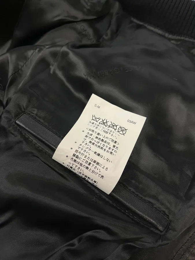 AW2003 Dolce & Gabbana Brown Horse Leather Zip Detachables Sleeves Jacket QKiOULJ 16
