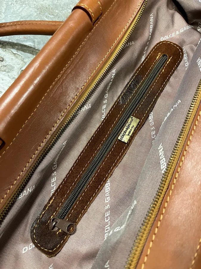 AW2003 Dolce & Gabbana Brown Python Effect Embossed Leather Crossbody Bag (OS) AaEjFen 12