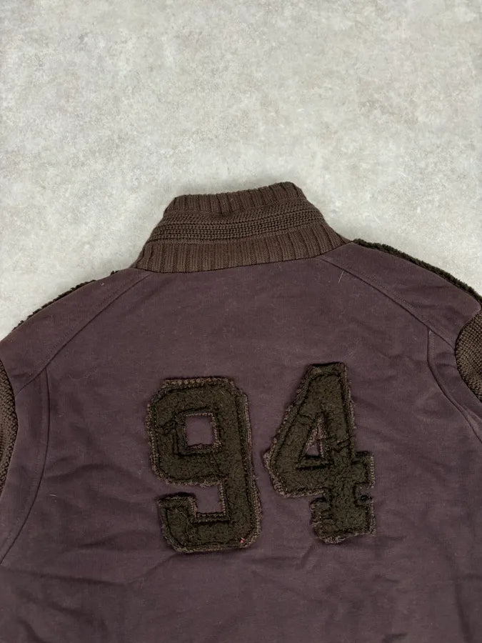 AW2003 Dolce & Gabbana Brown Wool Fleece Cardigan Jacket GoNpQMJ 5