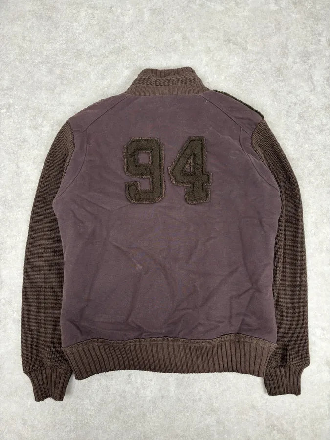 AW2003 Dolce & Gabbana Brown Wool Fleece Cardigan Jacket GoNpQMJ 4