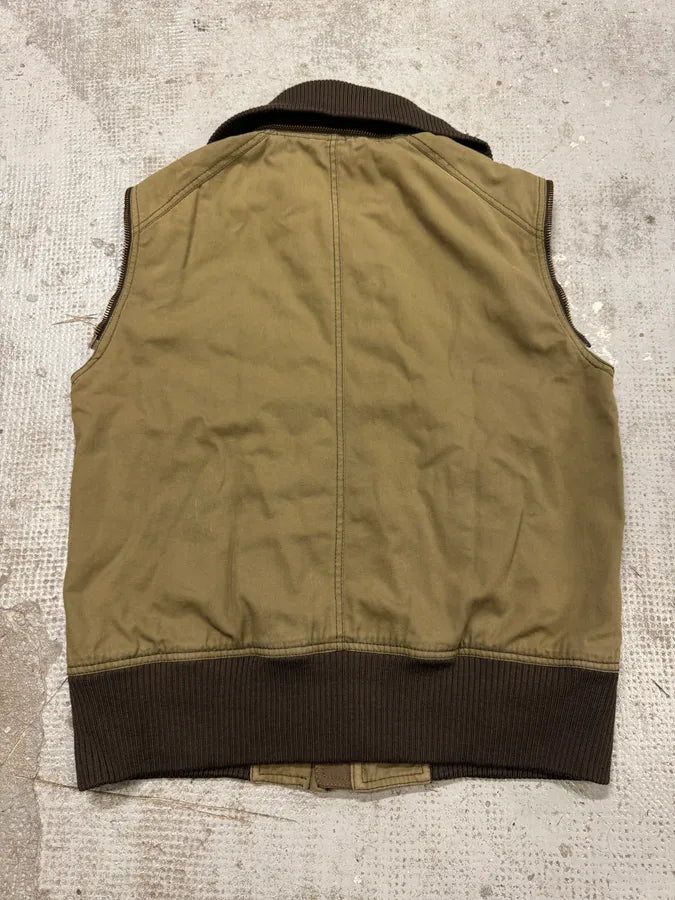 AW2003 Dolce & Gabbana Cargo Khaki Vest Jacket CJDSDIc 2