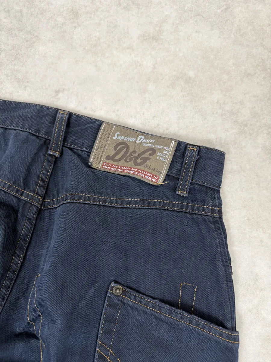 AW2003 Dolce & Gabbana Cargo Navy Jeans  DcMbdkI 5