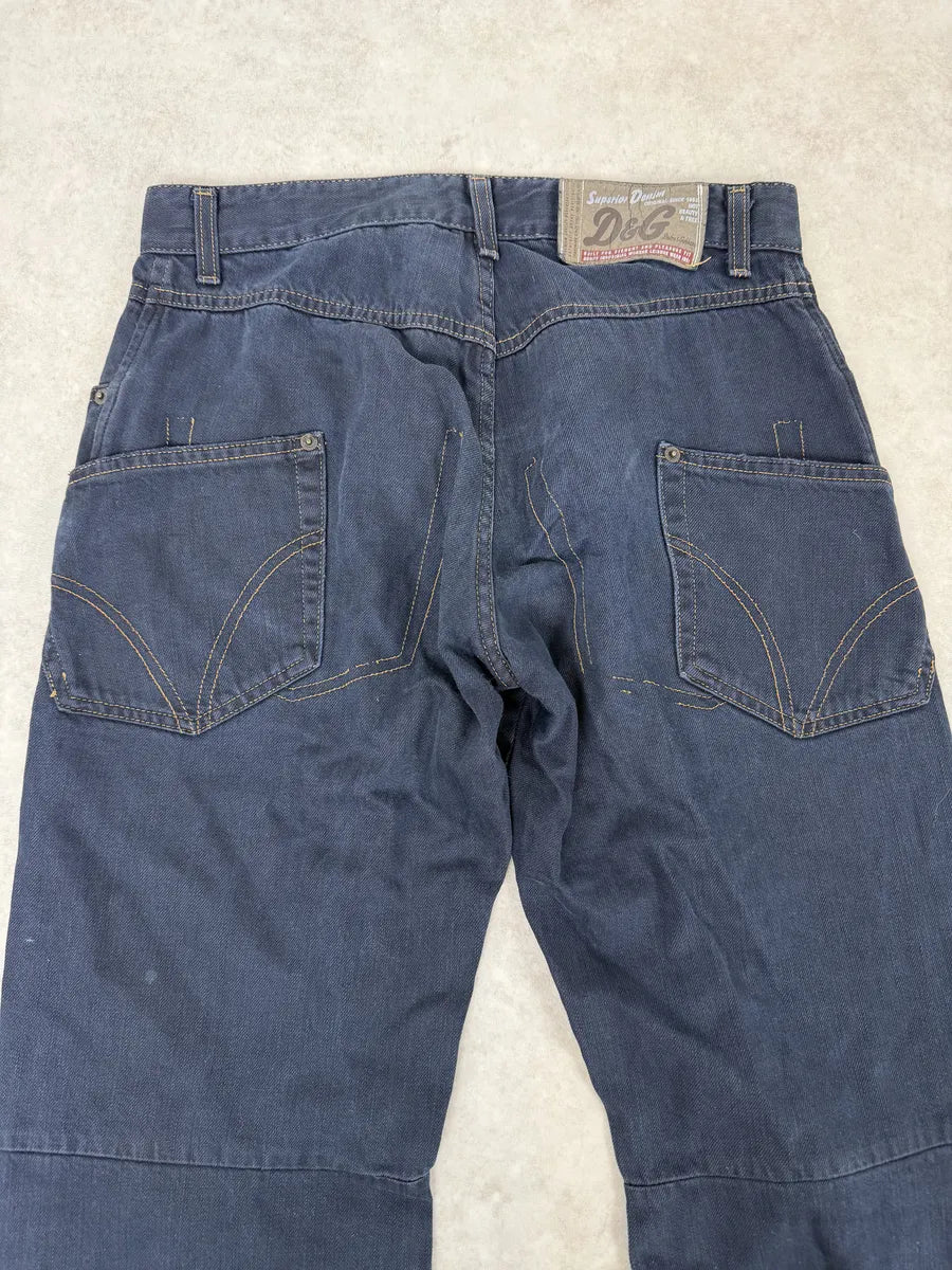 AW2003 Dolce & Gabbana Cargo Navy Jeans  DcMbdkI 6