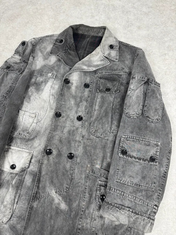 AW2003 Dolce & Gabbana Cargo Utility Pockets Faded Grey Jacket xvbJOVc 3