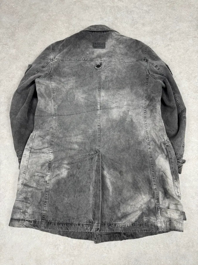 AW2003 Dolce & Gabbana Cargo Utility Pockets Faded Grey Jacket xvbJOVc 4