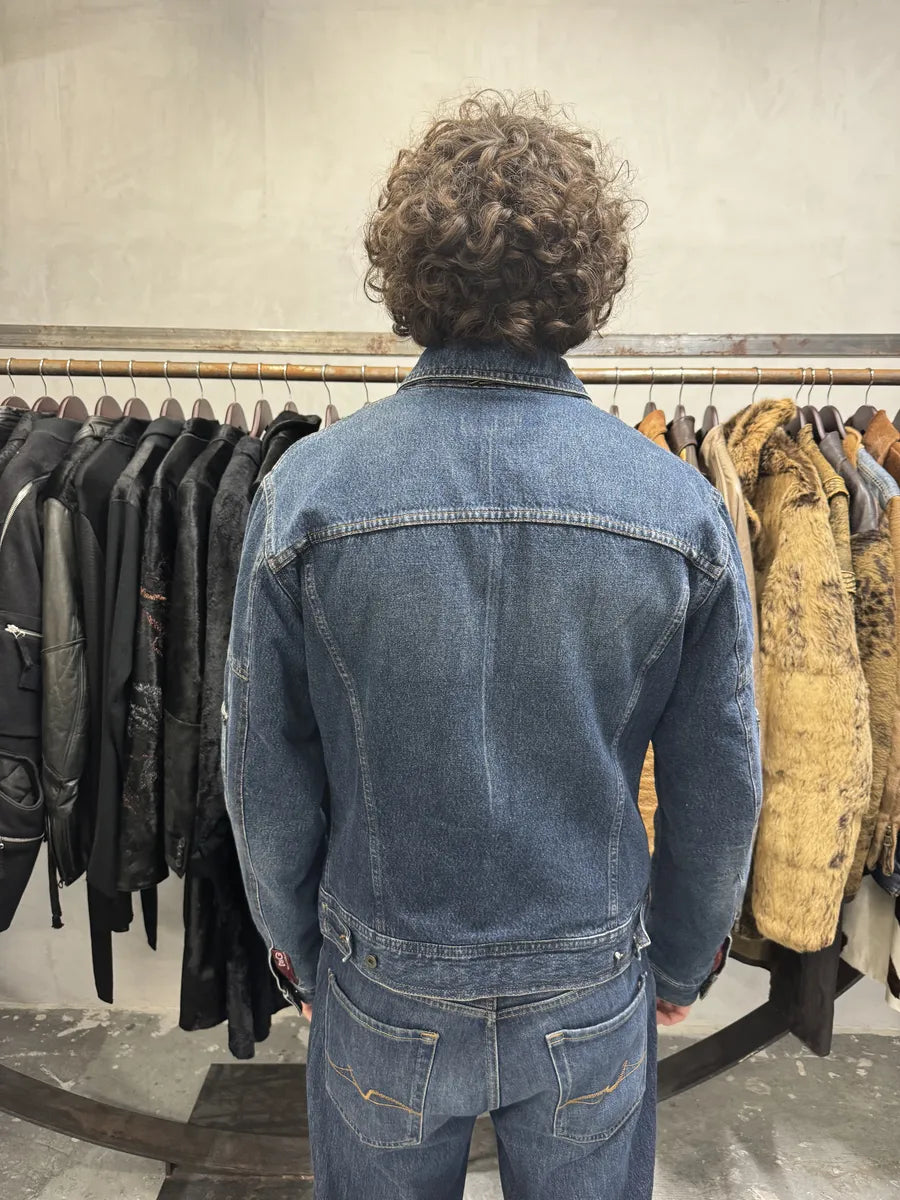 AW2003 Dolce & Gabbana Carpenter Blue Denim Jacket (M) ilVRMhG 3