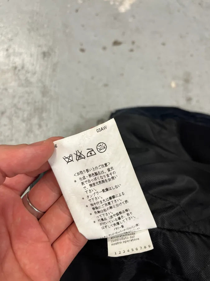 AW2003 Dolce & Gabbana Corduroy Buttoned Black Faded Jacket PrOZWUo 10