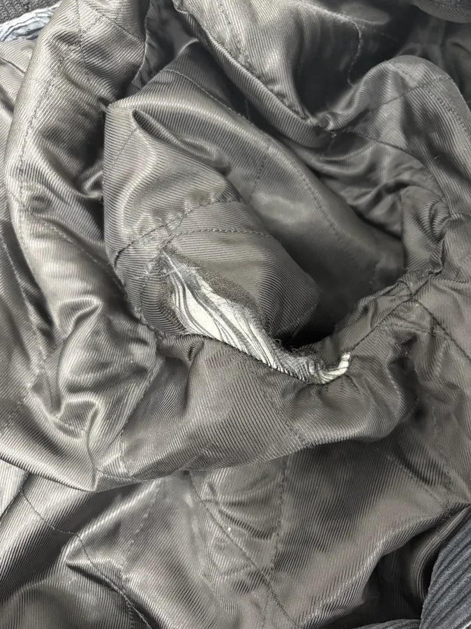 AW2003 Dolce & Gabbana Corduroy Buttoned Black Faded Jacket PrOZWUo 8