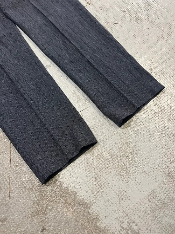 AW2003 Dolce & Gabbana Corduroy Waistband Grey Tailored Pants KreSDNu 6