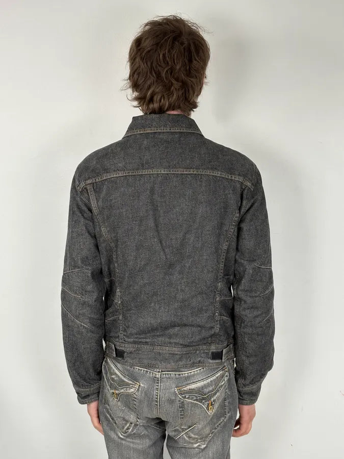 AW2003 Dolce & Gabbana Dark Grey Denim Jacket qqUaeQC 2