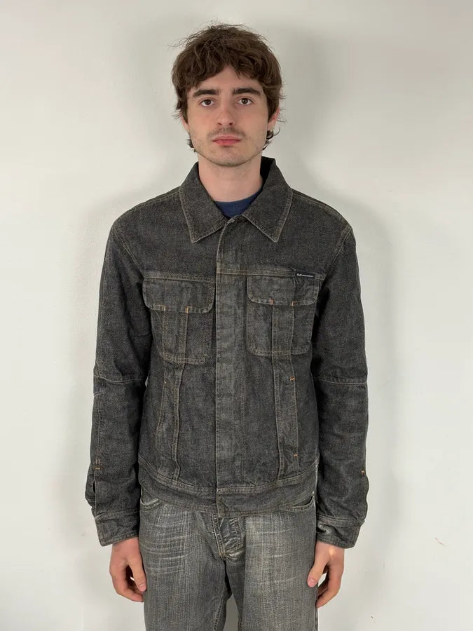 AW2003 Dolce & Gabbana Dark Grey Denim Jacket qqUaeQC 1