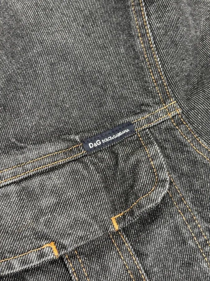 AW2003 Dolce & Gabbana Dark Grey Denim Jacket qqUaeQC 9