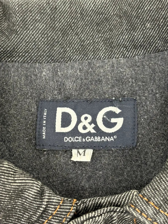 AW2003 Dolce & Gabbana Dark Grey Denim Jacket qqUaeQC 10