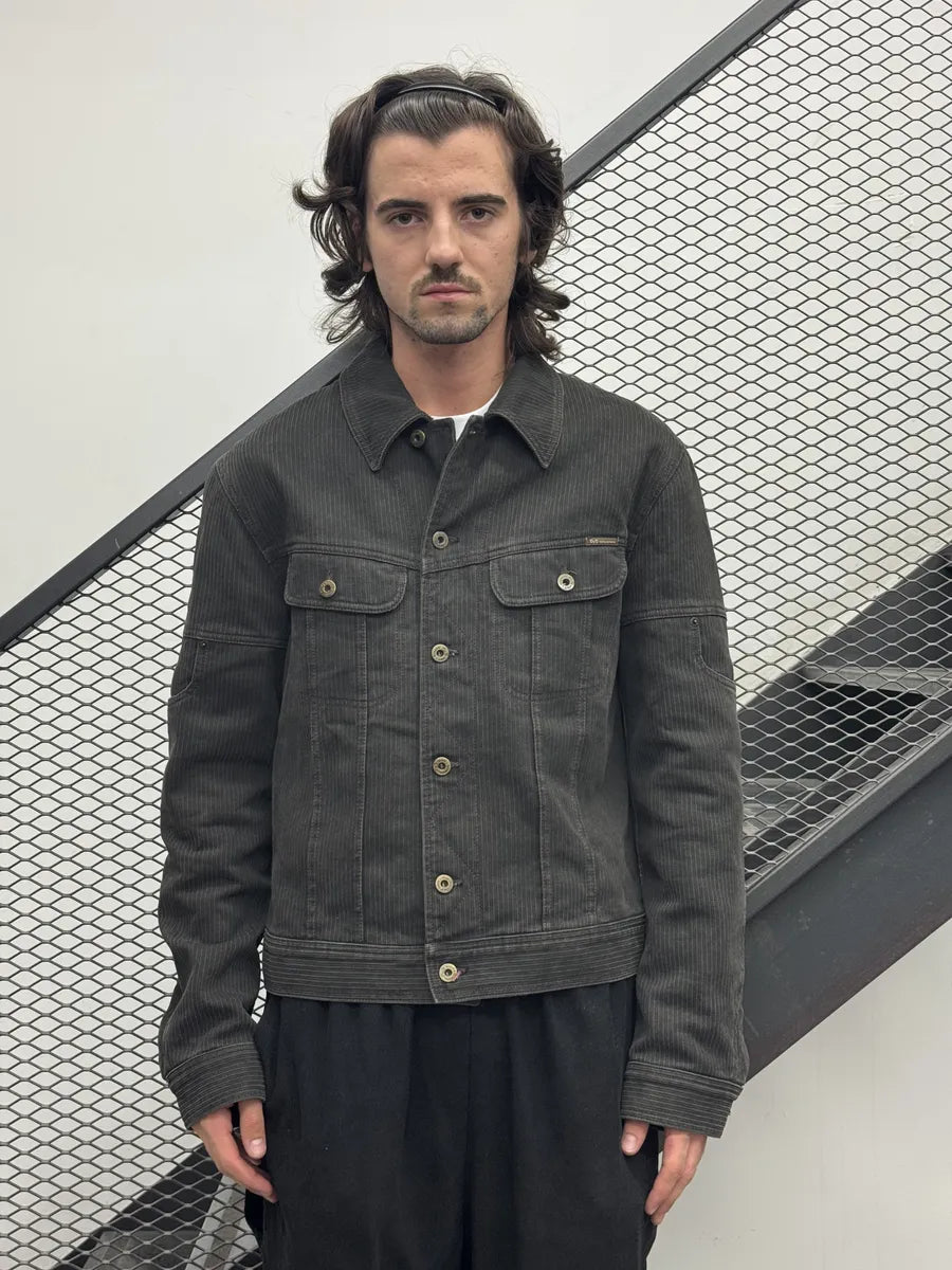 AW2003 Dolce & Gabbana Dark Grey Cargo Corduroy Jacket UGUhrsX 2