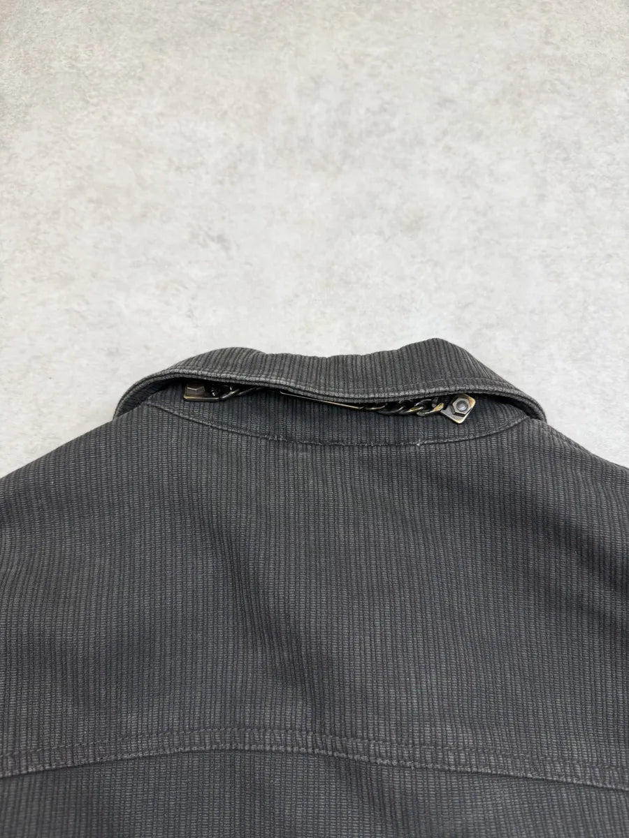 AW2003 Dolce & Gabbana Dark Grey Cargo Corduroy Jacket UGUhrsX 5