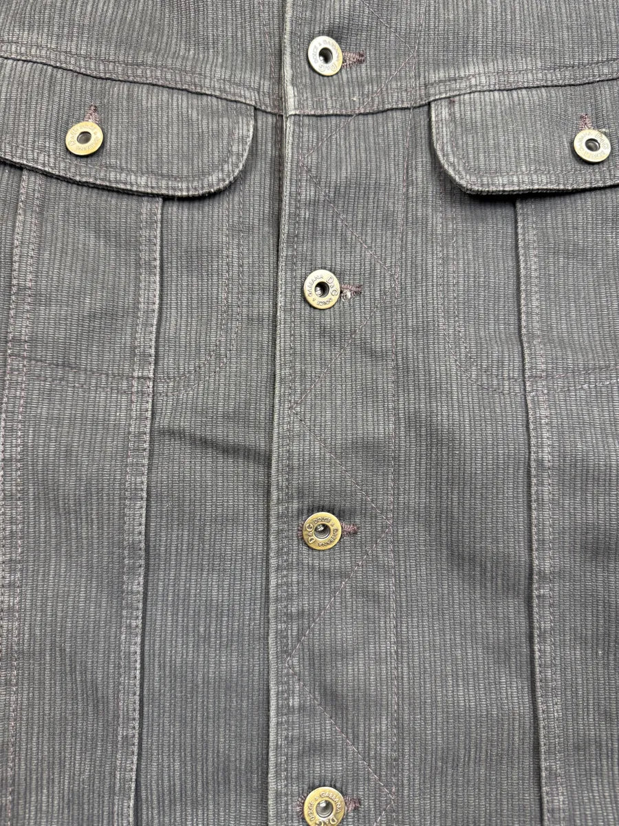 AW2003 Dolce & Gabbana Dark Grey Cargo Corduroy Jacket UGUhrsX 7