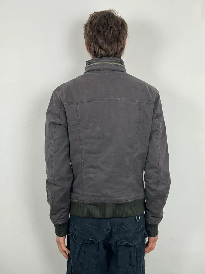 AW2003 Dolce & Gabbana Dark Grey Multi-Pocket Utility Jacket KSZTIoD 2