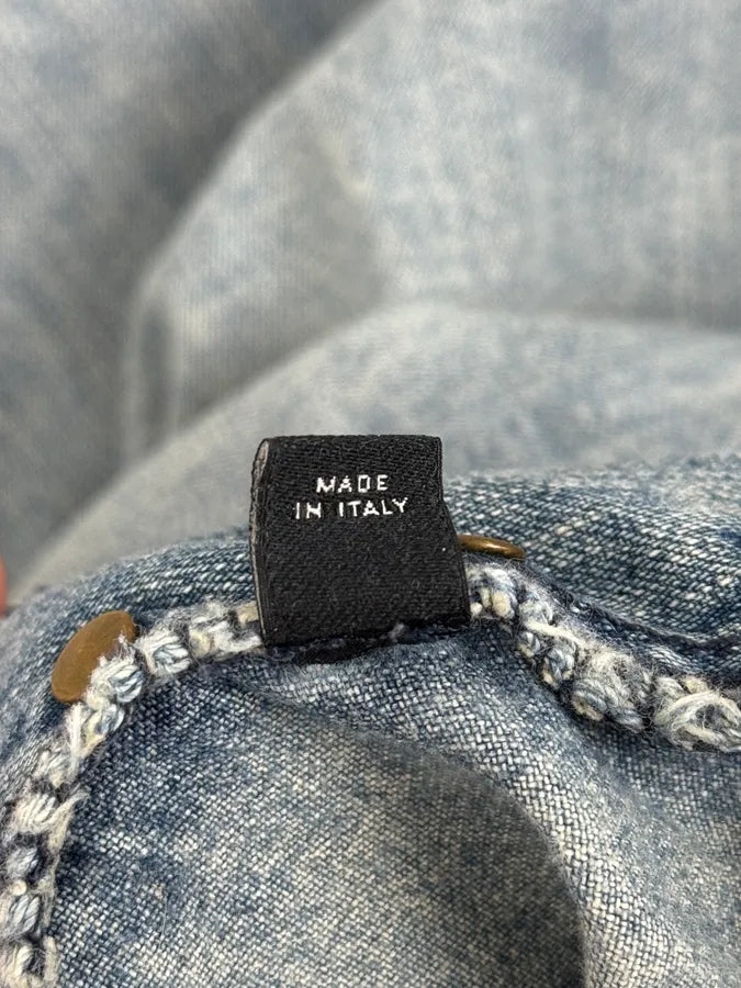 AW2003 Dolce & Gabbana Distressed Blue Denim Jeans jfWVSGA 11