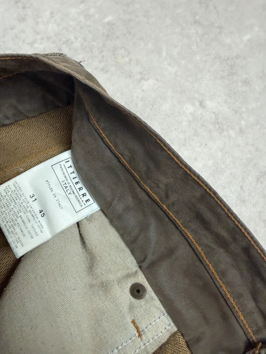 AW2003 Dolce & Gabbana Double Waisted Blue Faded Cargo Denim Jeans Nxolbmo 7