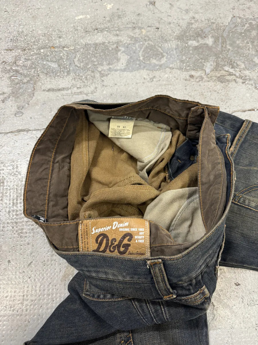 AW2003 Dolce & Gabbana Double Waisted Cargo Denim Shorts mMmEUlT 10