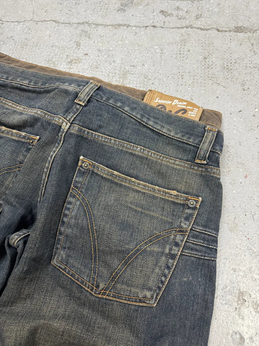 AW2003 Dolce & Gabbana Double Waisted Cargo Denim Shorts mMmEUlT 5