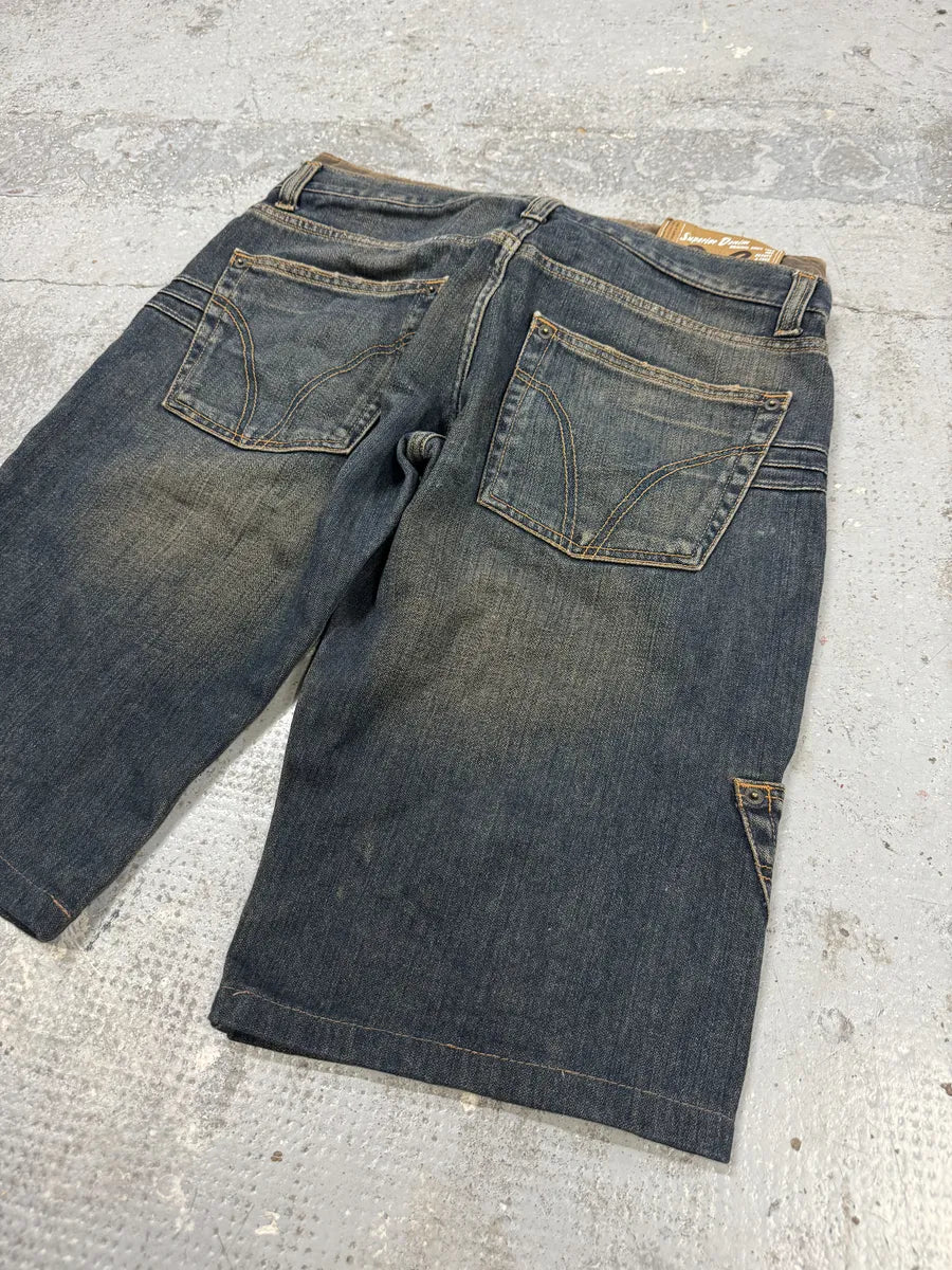 AW2003 Dolce & Gabbana Double Waisted Cargo Denim Shorts mMmEUlT 6