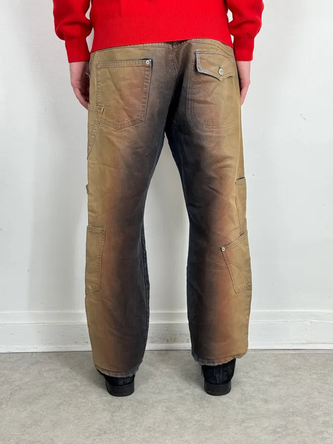 AW2003 Dolce & Gabbana Double Waisted Copper Gradient Obscure Cargo Pants ZgcuLiR 4