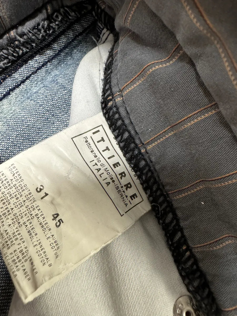 AW2003 Dolce & Gabbana Double Waisted Fade Denim Jeans (S) 7