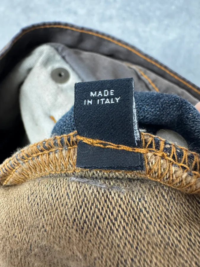 AW2003 Dolce & Gabbana Double Waisted Faded Cargo Denim Jeans BffWKhn 11