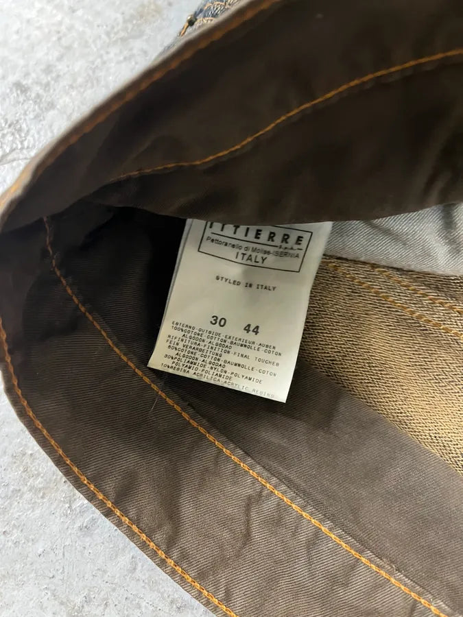 AW2003 Dolce & Gabbana Double-Waisted Faded Denim Cargo Pants (S/M) DHuQjBp 12