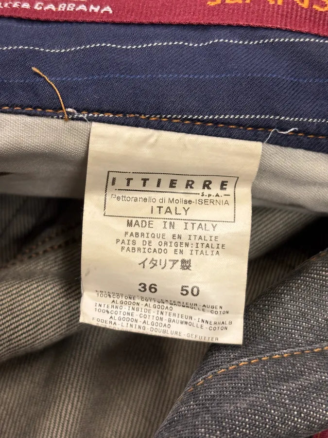 AW2003 Dolce & Gabbana Double Waisted Grey Denim Shorts ZGCWDPU 12