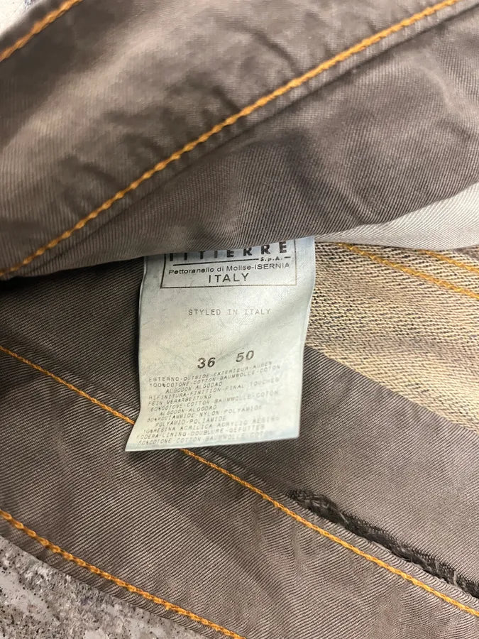 AW2003 Dolce & Gabbana Double Waisted Multi Pockets Distressed Blue Jeans (L) 11