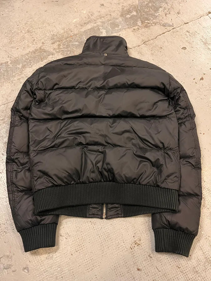AW2003 Dolce & Gabbana Embroidered Logo Patch Black Puffer Jacket  tpnpJKk 6