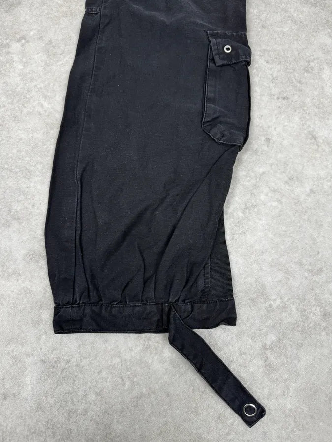 AW2003 Dolce & Gabbana Eyelet Black Cargo Pants NRxVRxo 8