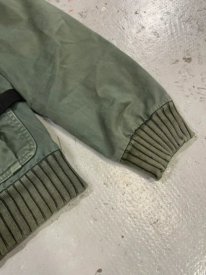 AW2003 Dolce & Gabbana Faded Green Bondage Utility Cargo Jacket okWeipr 6