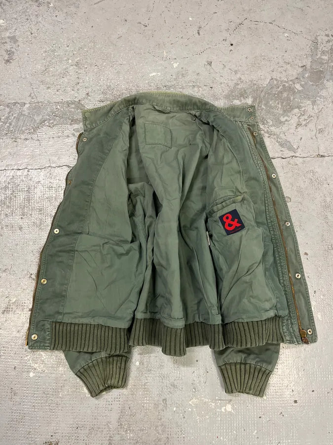 AW2003 Dolce & Gabbana Faded Green Bondage Utility Cargo Jacket okWeipr 9