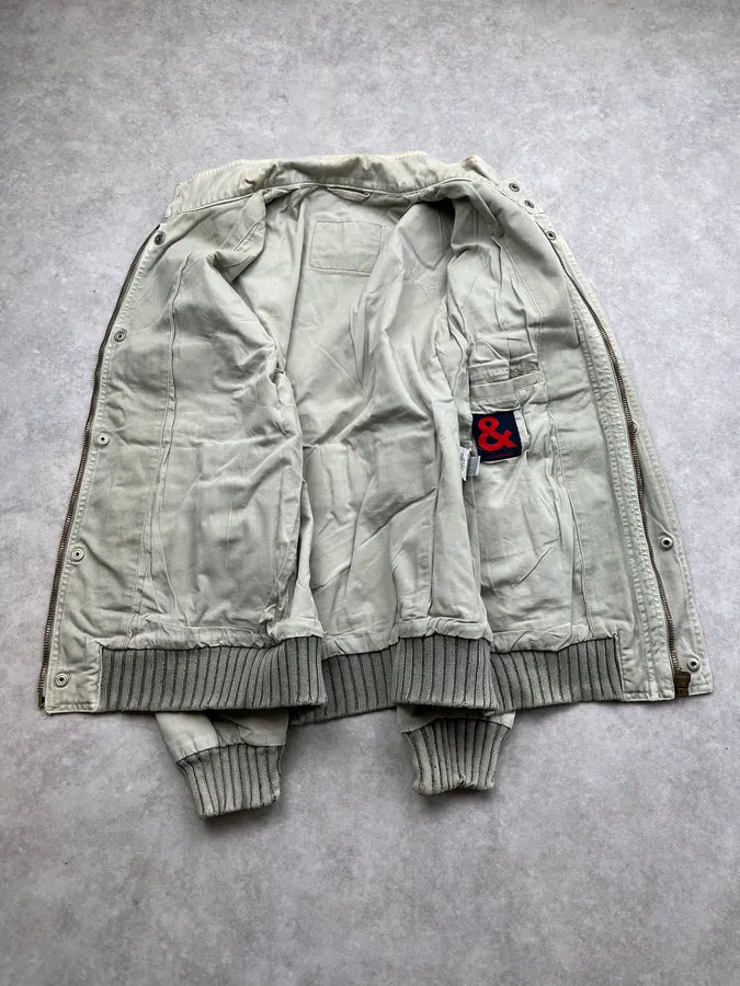 AW2003 Dolce & Gabbana Faded Grey Cargo Military Bondage Jacket ylQBWbT 7
