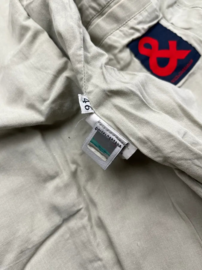 AW2003 Dolce & Gabbana Faded Grey Cargo Military Bondage Jacket ylQBWbT 8
