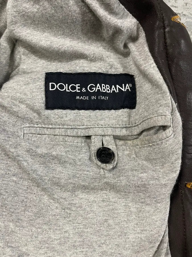 AW2003 Dolce & Gabbana Faded Stone Washed Denim Jacket (M) 10