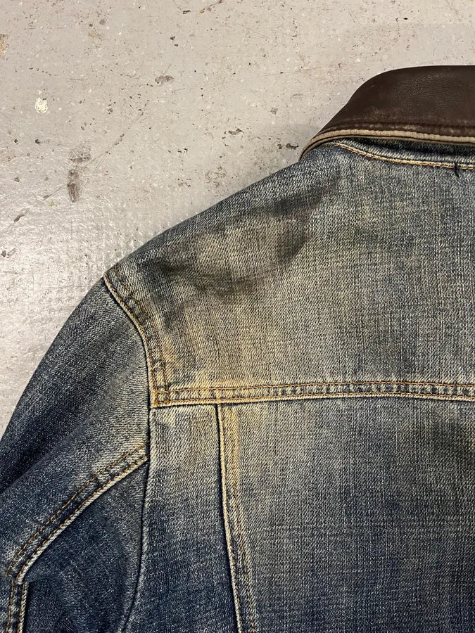 AW2003 Dolce & Gabbana Faded Stone Washed Denim Jacket (M) 7