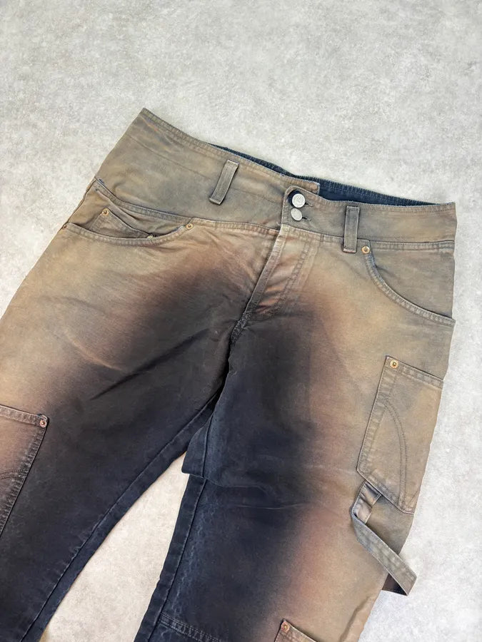 AW2003 Dolce & Gabbana Gradient Bronze Cargo Pants LHeEpUZ 4